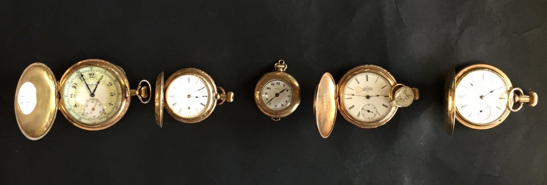 (5) Elgin Hunter Case Pocket Watches (1 of 1)