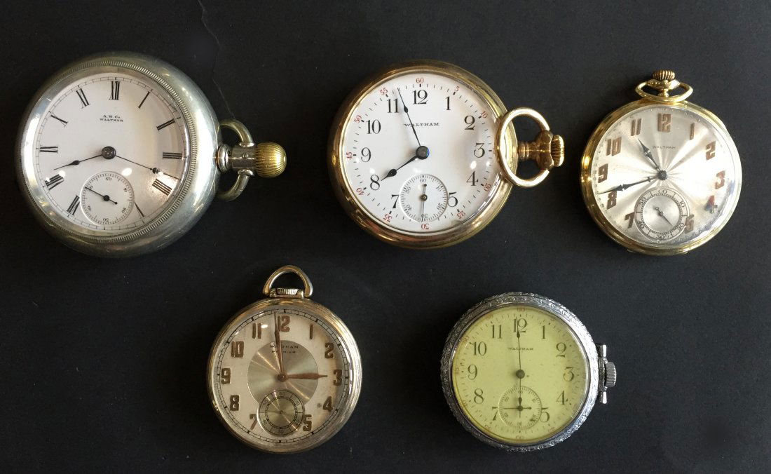 (5) Waltham Vintage Pocket Watches (1 of 1)