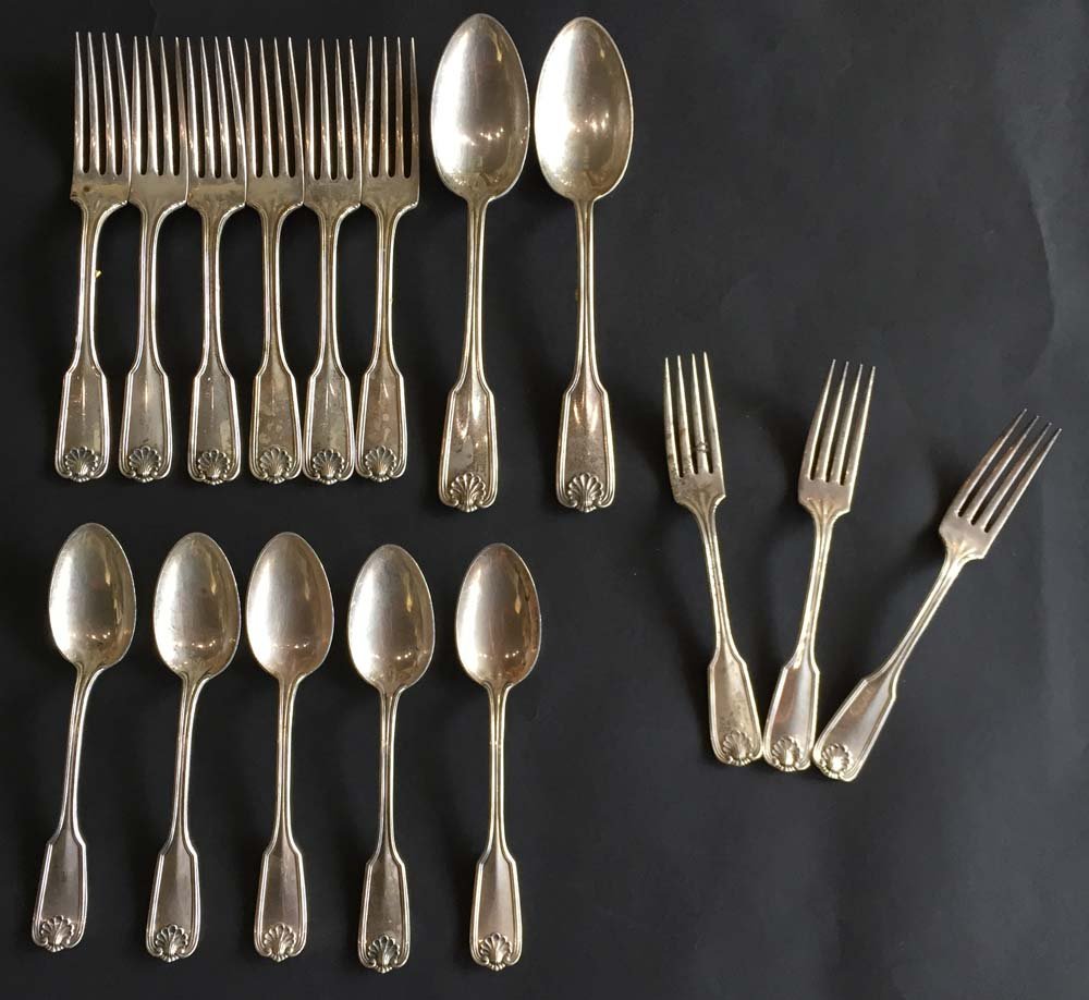 Towle Shell Pattern Sterling Silver Flatware (1 of 3)