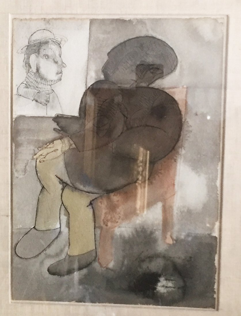 Jose Luis Cuevas Watercolor and Ink (1 of 3)