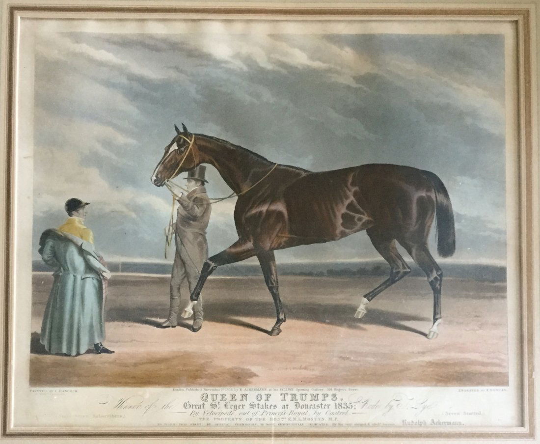 Charles Hancock Queen of Trumps Horse Engraving (1 of 3)