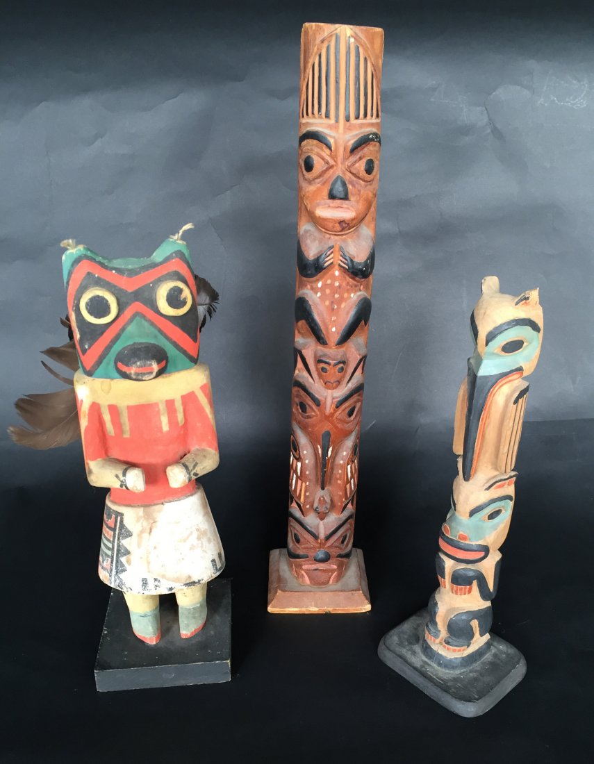 (3) Alaskan Wood Carvings (1 of 1)