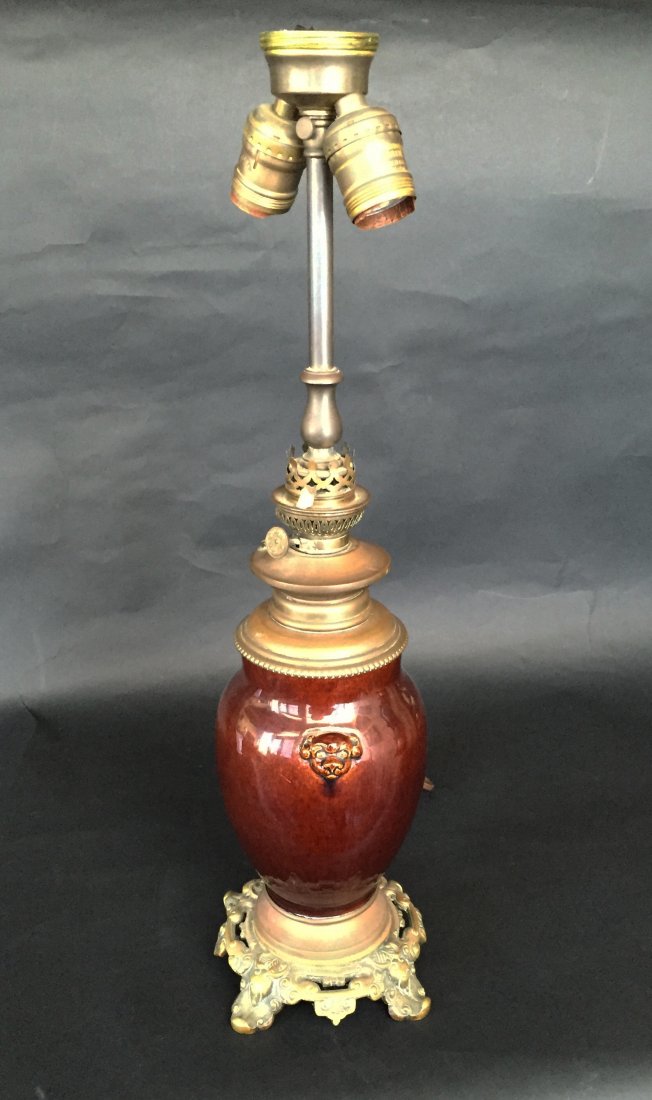 19th Century, French, Dog Head Lamp (1 of 2)