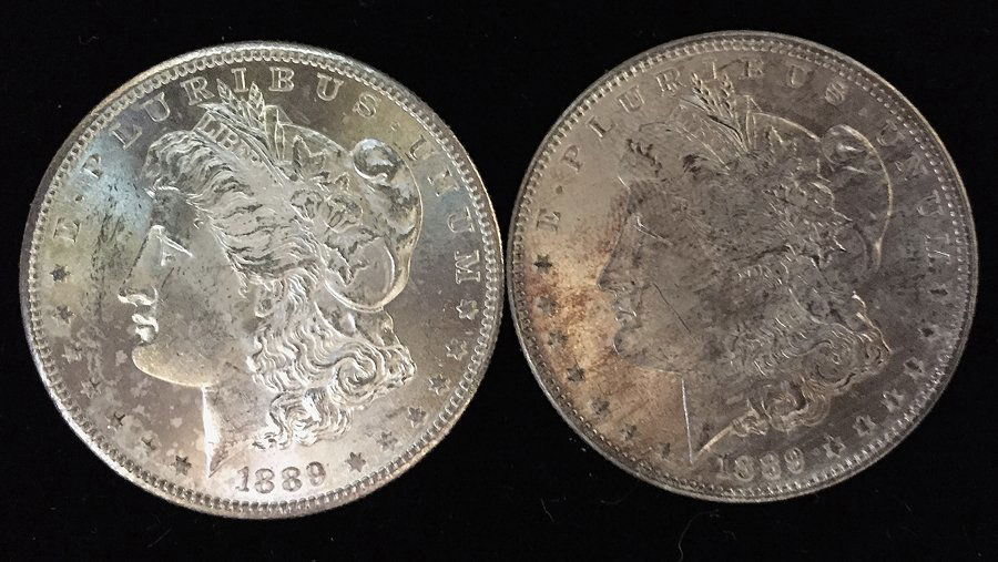 (2) Morgan Silver Dollars (BU) (1 of 2)