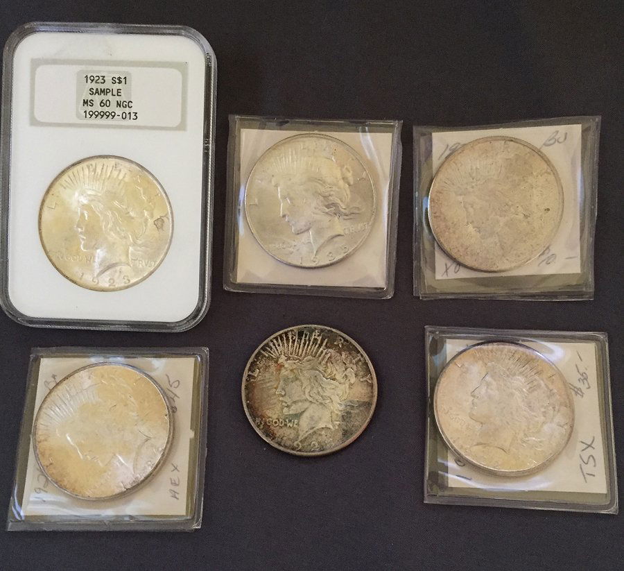 (6) Peace Type Dollars (1 of 1)