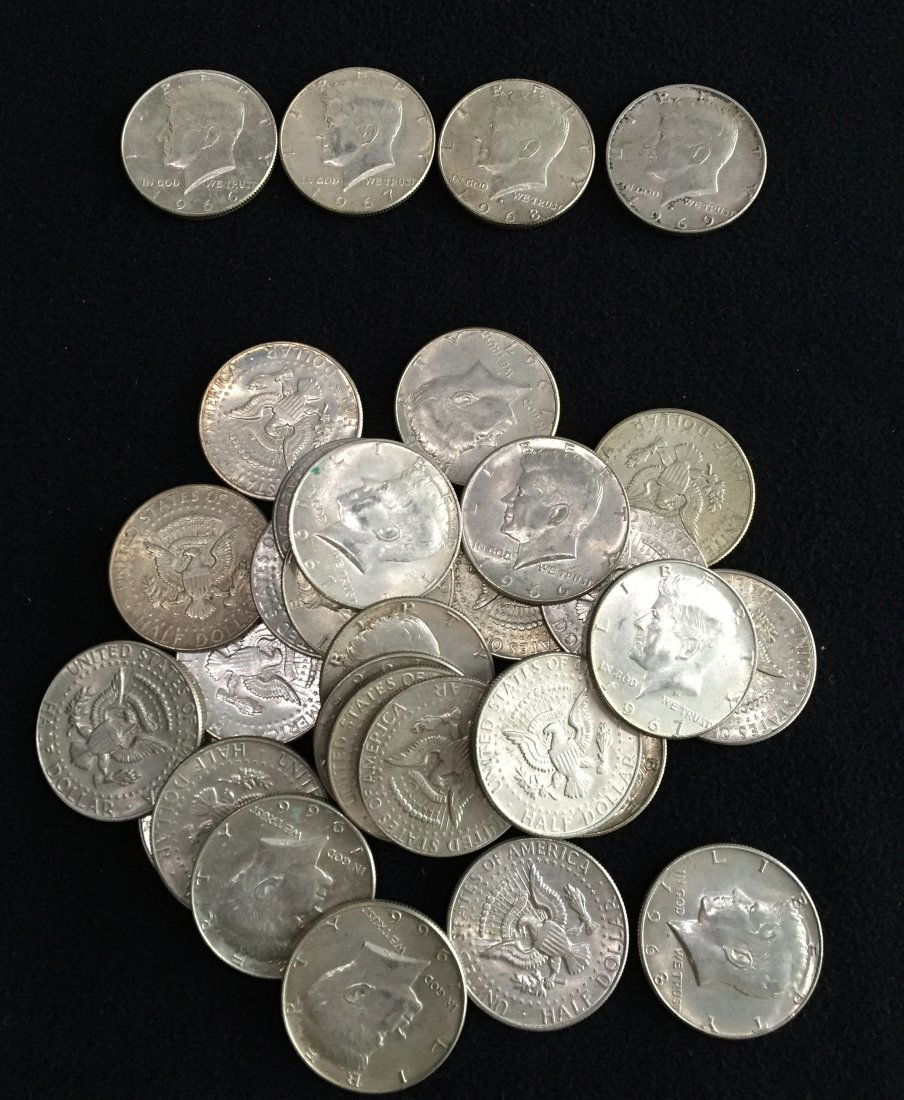 (31) 40% Silver Kennedy Half Dollar Coins (1 of 1)