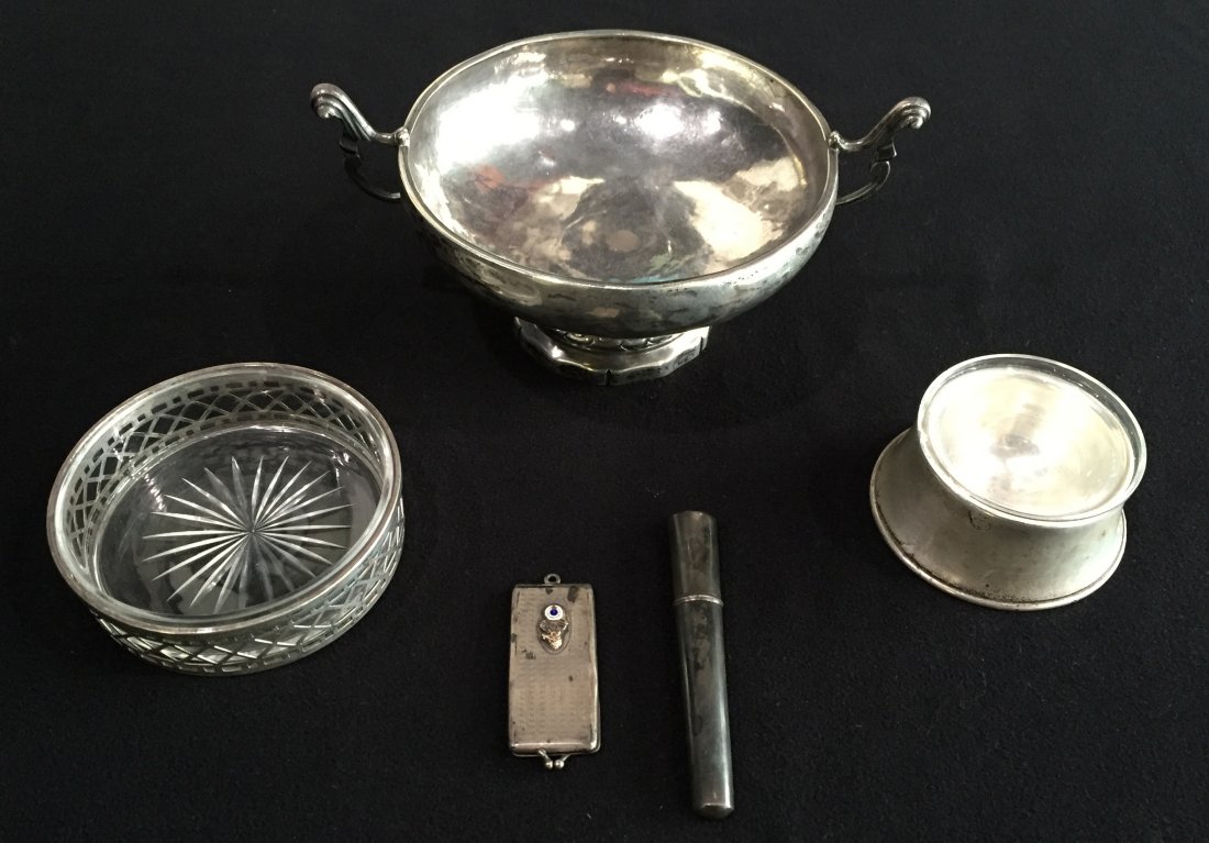 (5) Misc. Sterling and Interesting Silver Plated Pieces (1 of 8)