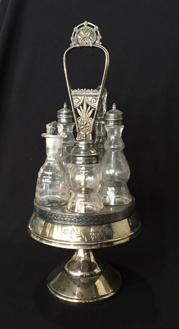 Art Nouveau Silver Plated Cruet (1 of 4)