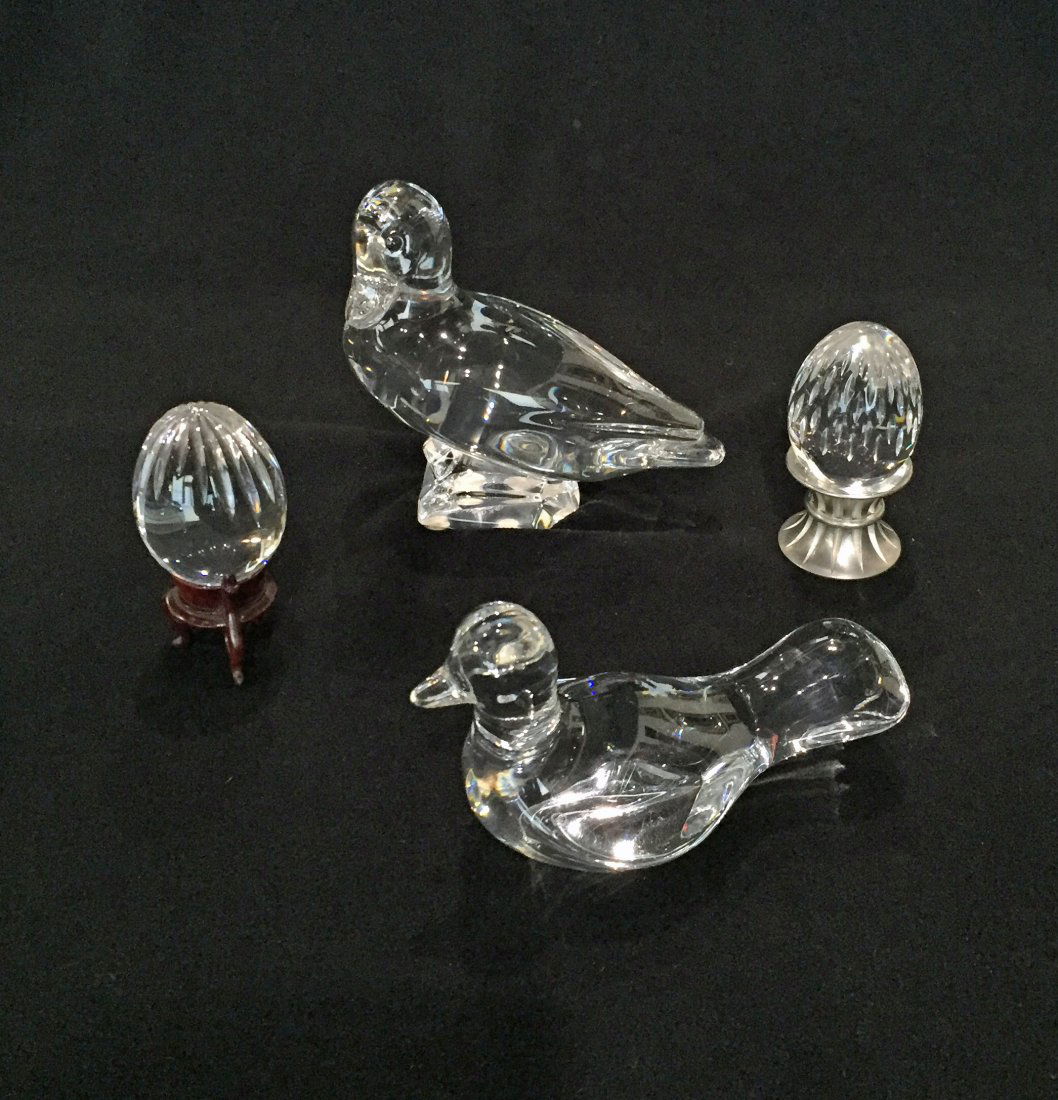 (4pcs) Baccarat Crystal Figurines (1 of 3)