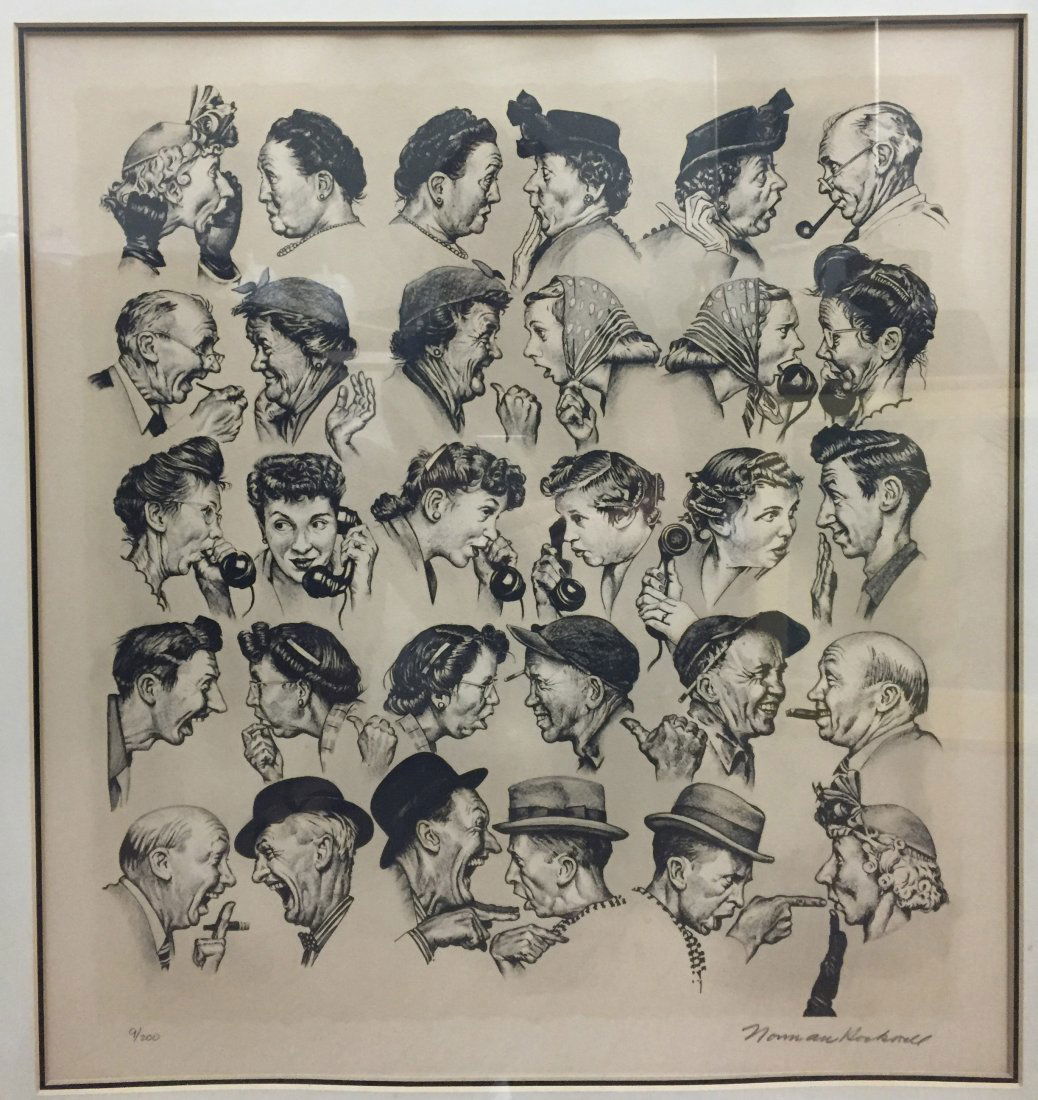 Norman Rockwell Lithograph (1 of 3)