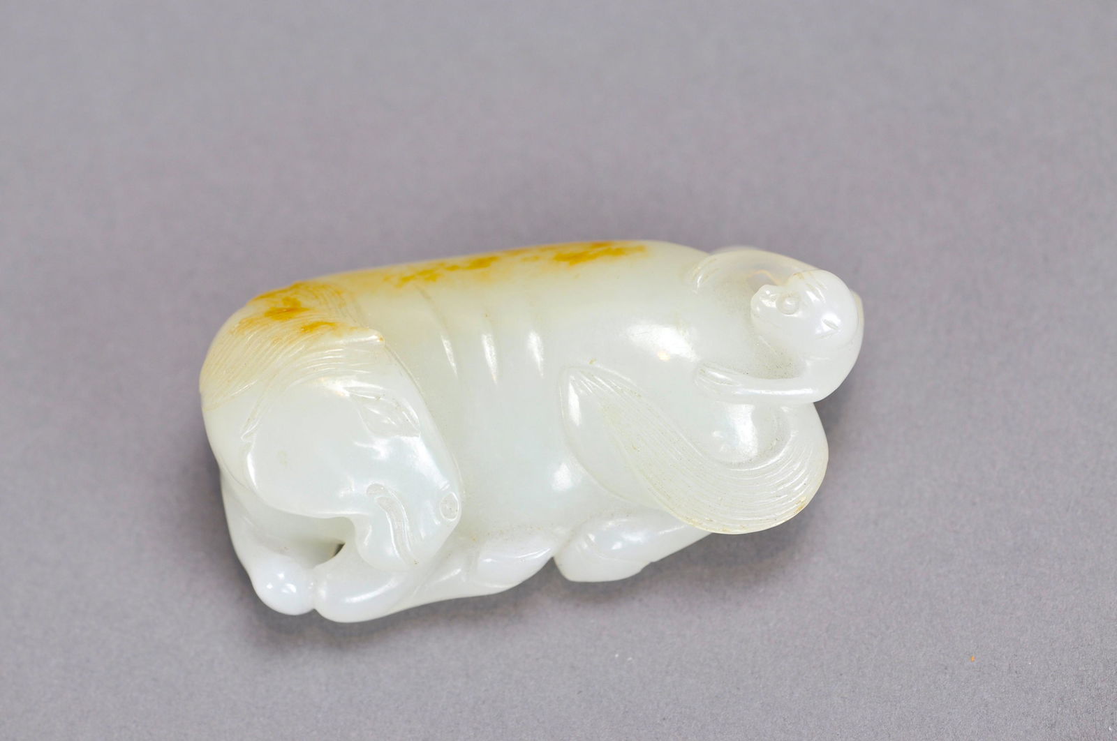 Chinese White Russet Jade Horse (1 of 13)