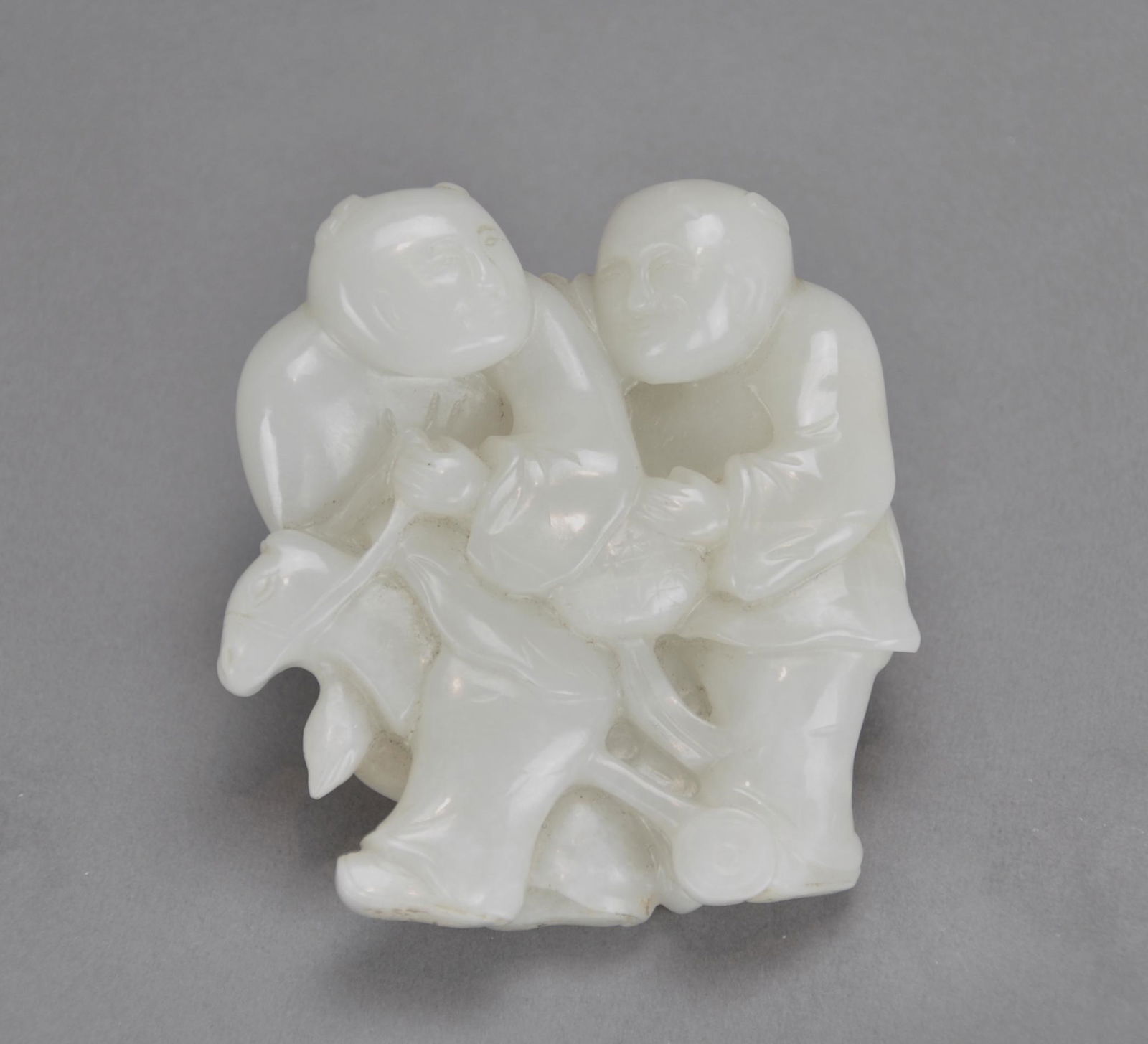 Chinese White Jade Twin Immortal Boys (1 of 12)
