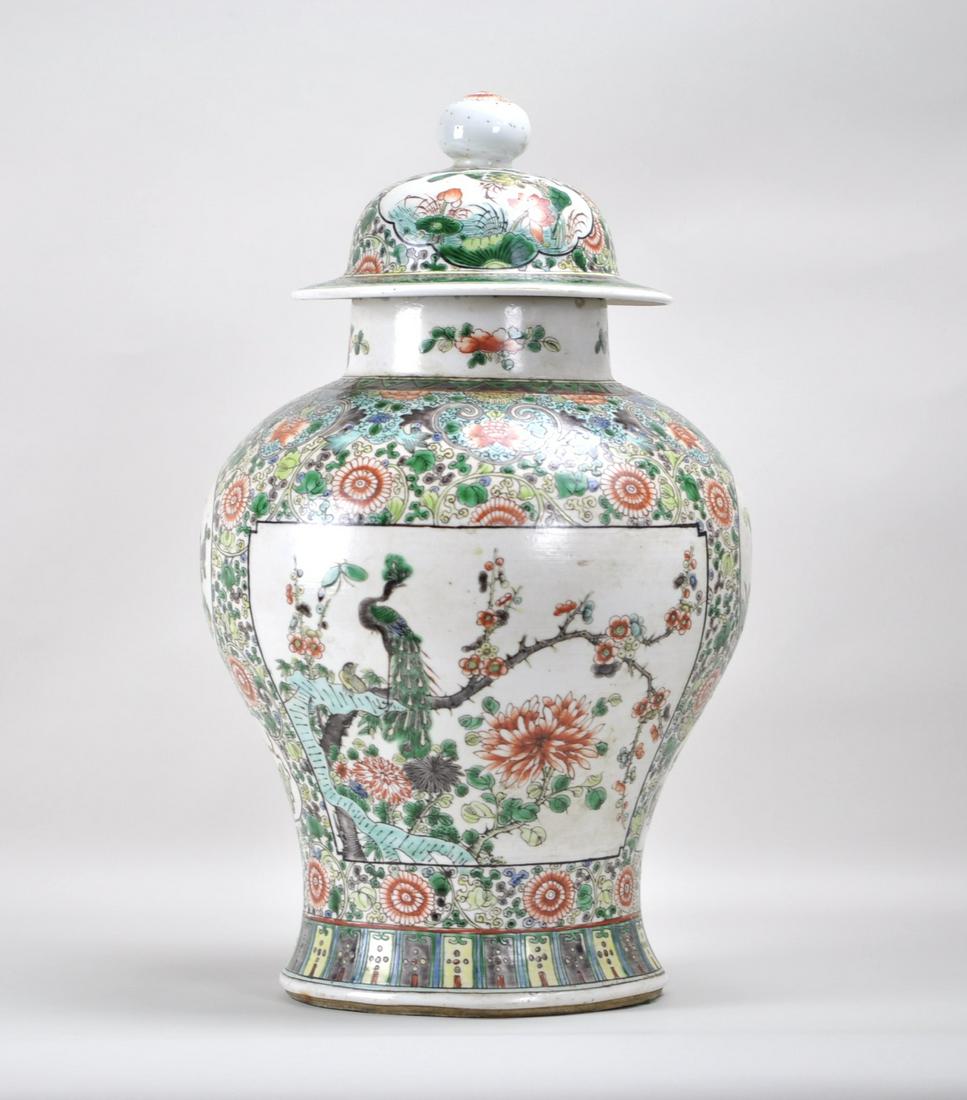 Chinese Large Famille Verte Jar (1 of 19)