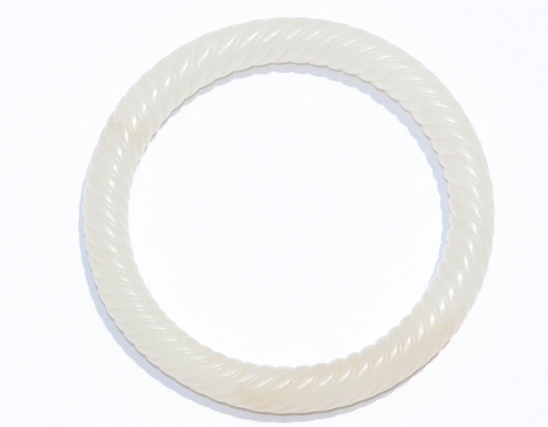 Chinese White Jade Bangle (1 of 10)
