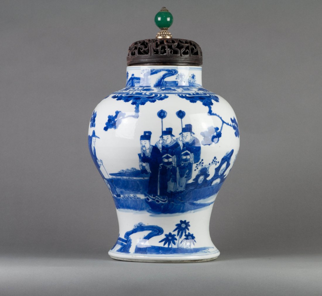 Chinese Blue-white Lidded Jar (1 of 9)