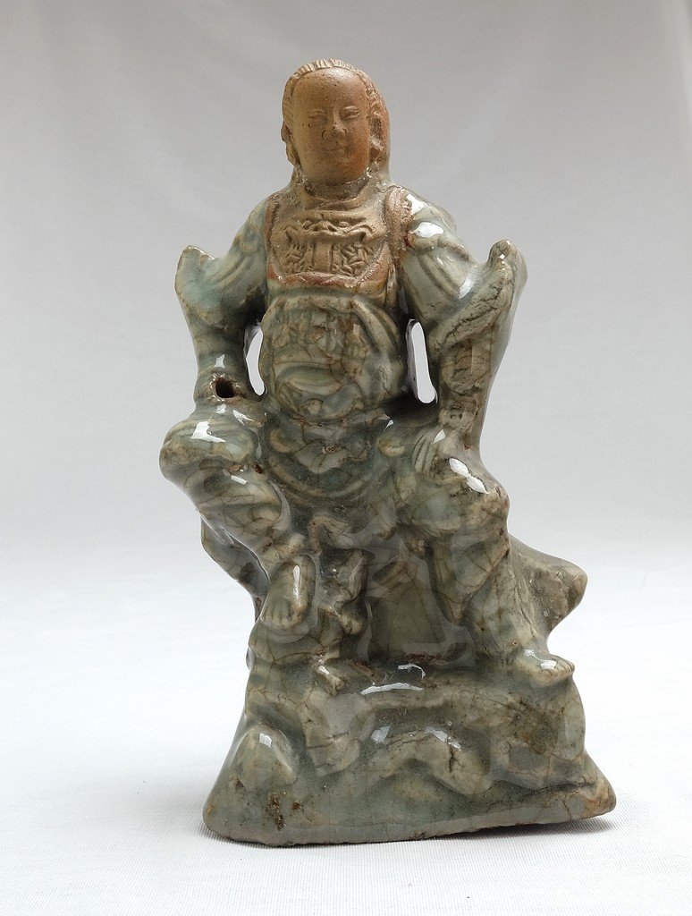 Chinese Celadon Figure Weituo (1 of 9)