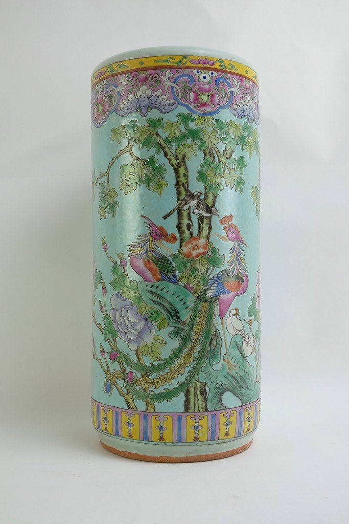 Chinese Famille Rose Umbrella Stand (1 of 10)
