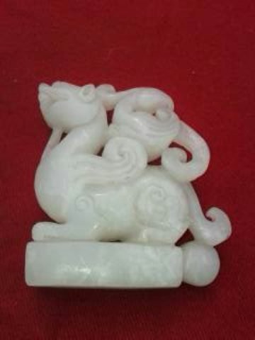 Jade beast: Chinese jane beast, finely carved.