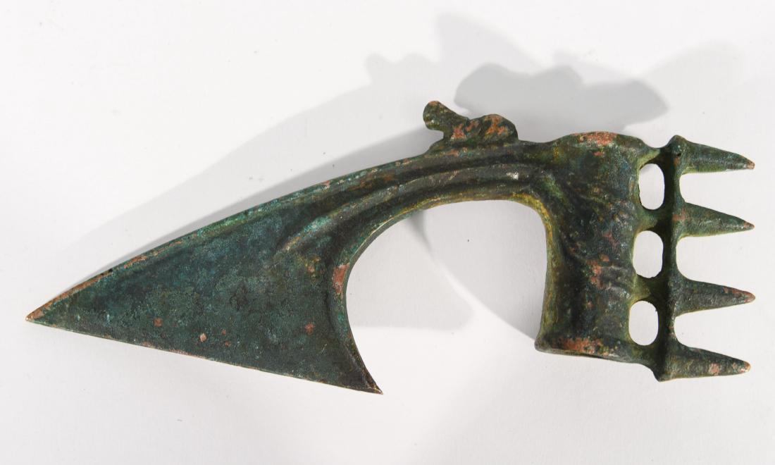 ANCIENT PERSIAN BRONZE AXE HEAD, C.1500 BC (1 of 6)
