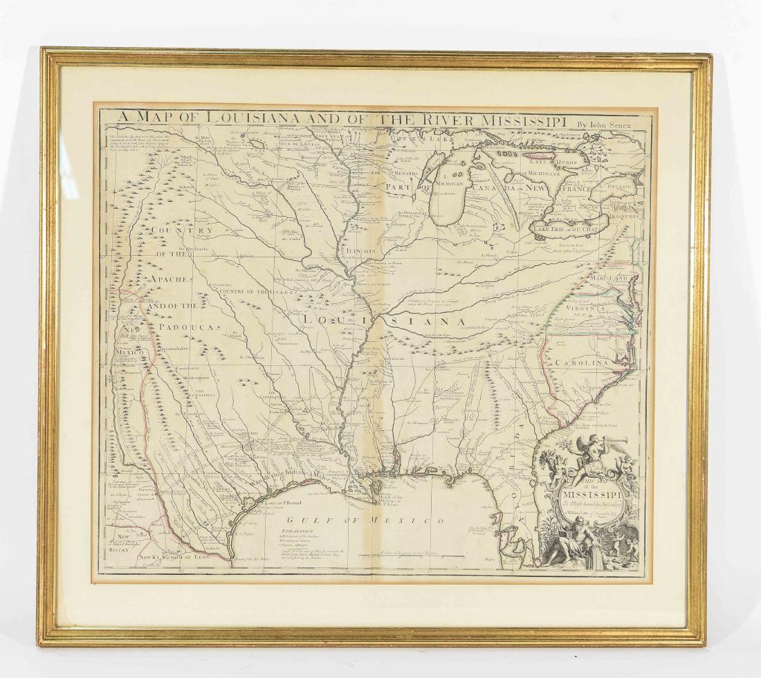 C.1721 MAP OF LOUISIANA AND MISSISSIPPI RIVER (1 of 10)