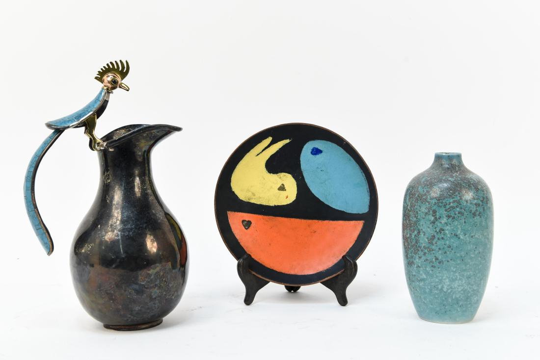 LOS CASTILLO PITCHER, GERMAN PLATE, & SWEDISH VASE (1 of 11)