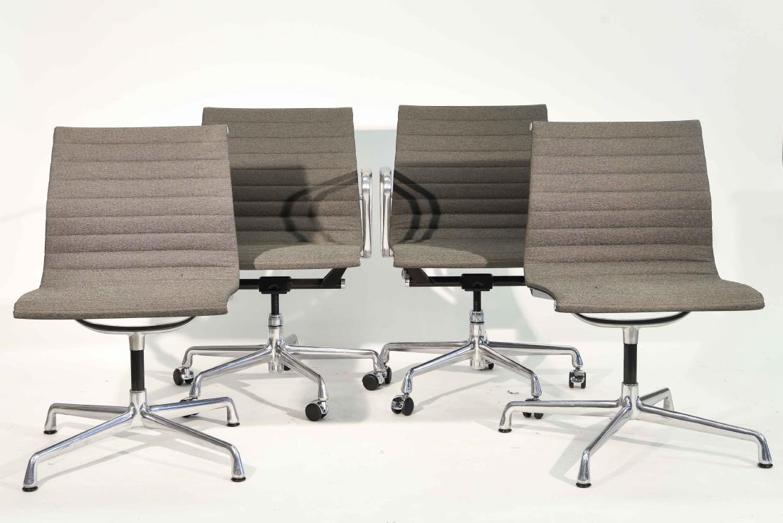 (4) EAMES ALUMINUM GROUP ARM CHAIRS (1 of 10)