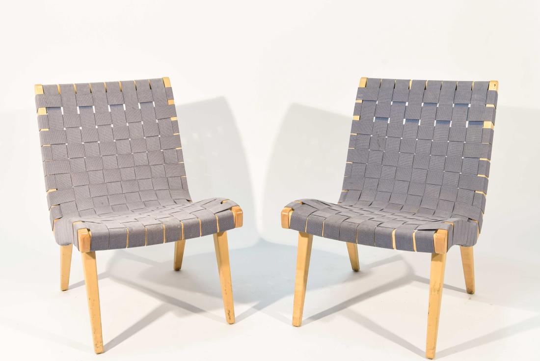 PAIR OF JENS RISOM LOUNGE CHAIRS (1 of 10)