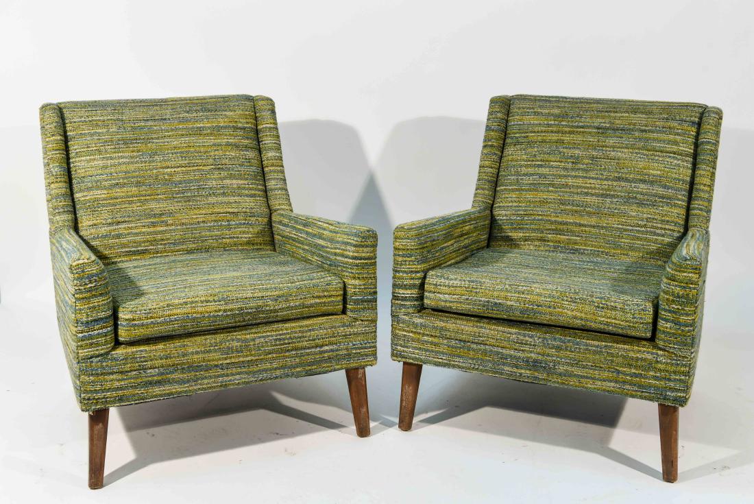 PAIR OF STYLE OF EDWARD WORMLEY STYLE CHAIRS (1 of 9)