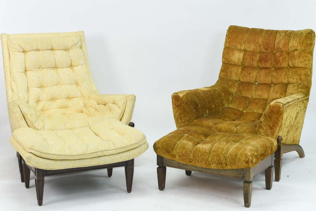 (2) HOLLYWOOD REGENCY STYLE LOUNGE CHAIRS (1 of 10)