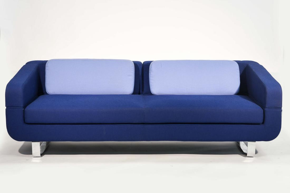 ESTEL BLUE UPHOLSTERED SOFA (1 of 9)