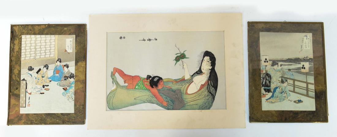 (3) JAPANESE WOODBLOCK PRINTS (1 of 10)