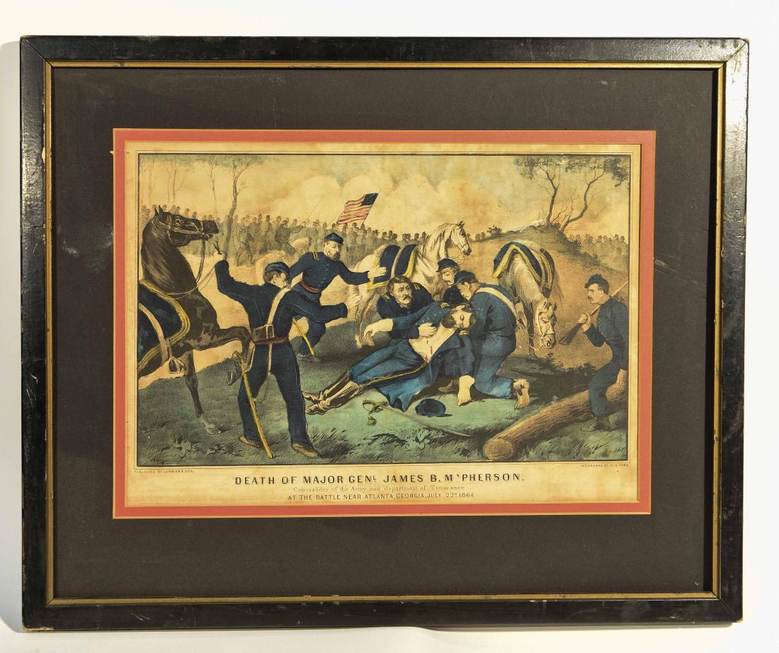 CURRIER & IVES CIVIL WAR BATTLE PRINT (1 of 7)