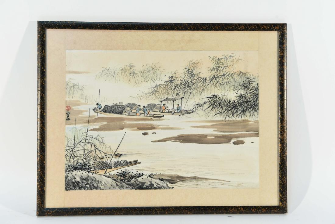 20TH C. ASIAN WATERCOLOR (1 of 9)