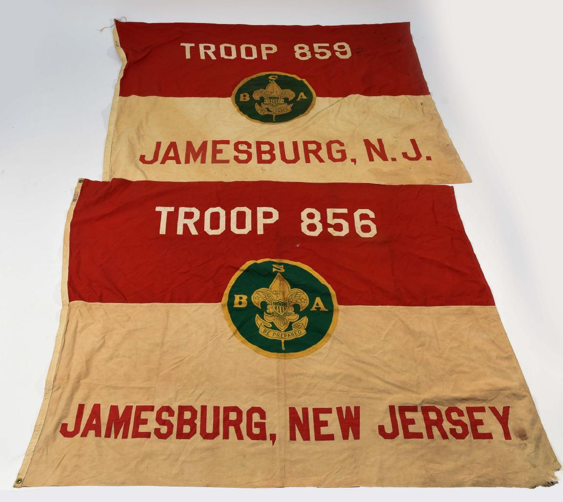 (2) NEW JERSEY BOY SCOUT TROOP 856 FLAGS (1 of 11)