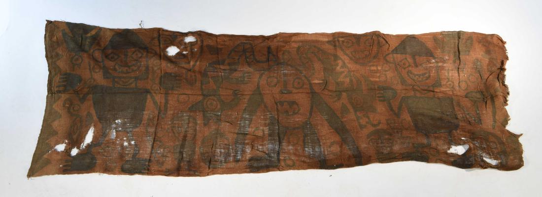CHANCAY PAINTED TEXTILE PANEL (1 of 8)