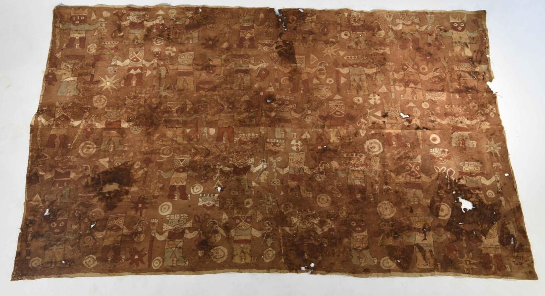LARGE CHANCAY PAINTED TEXTILE PANEL (1 of 10)