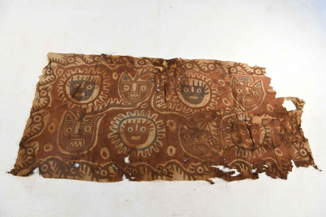 CHANCAY PAINTED TEXTILE PANEL (1 of 10)