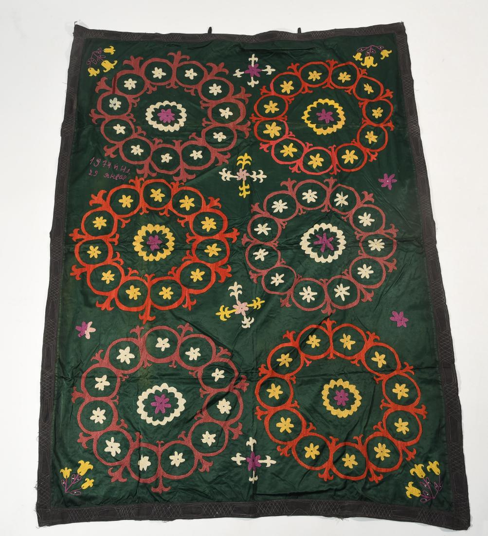 EMBROIDERED UZBEKI SUZANI TAPESTRY (1 of 10)