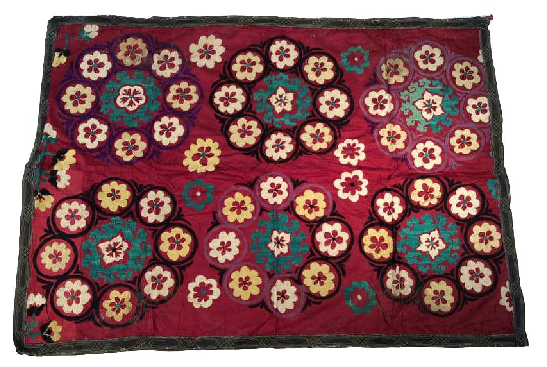 EMBROIDERED SUZANI WALL HANGING (1 of 8)
