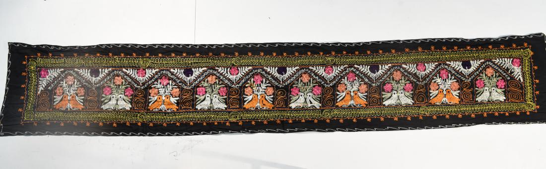 EMBROIDERED SILK SUZANI WALL RUNNER (1 of 8)