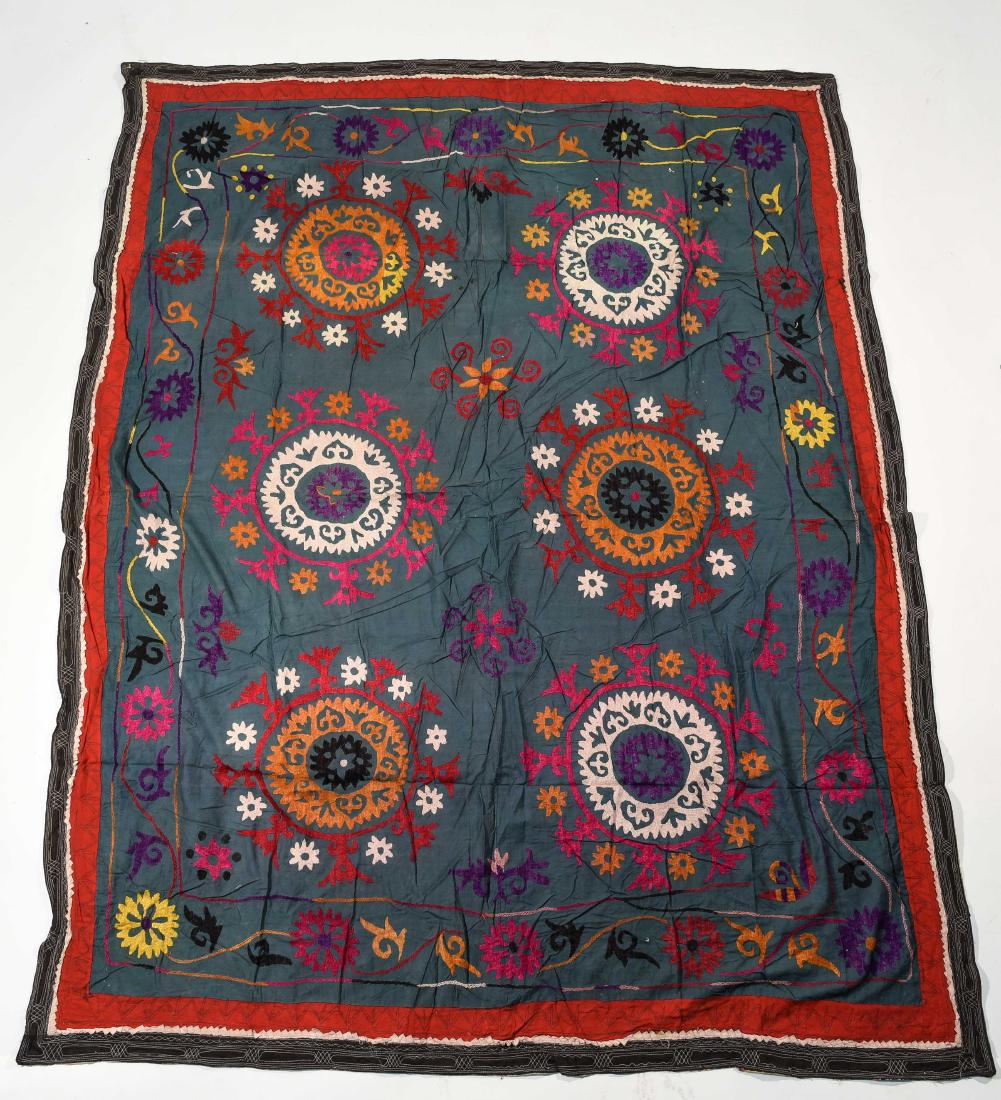 EMBROIDERED SUZANI WALL HANGING (1 of 9)