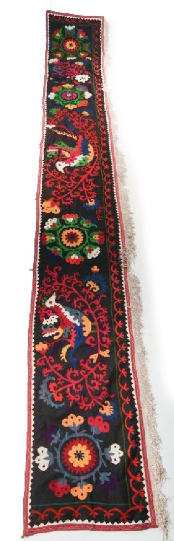 EMBROIDERED SILK SUZANI WALL RUNNER (1 of 6)