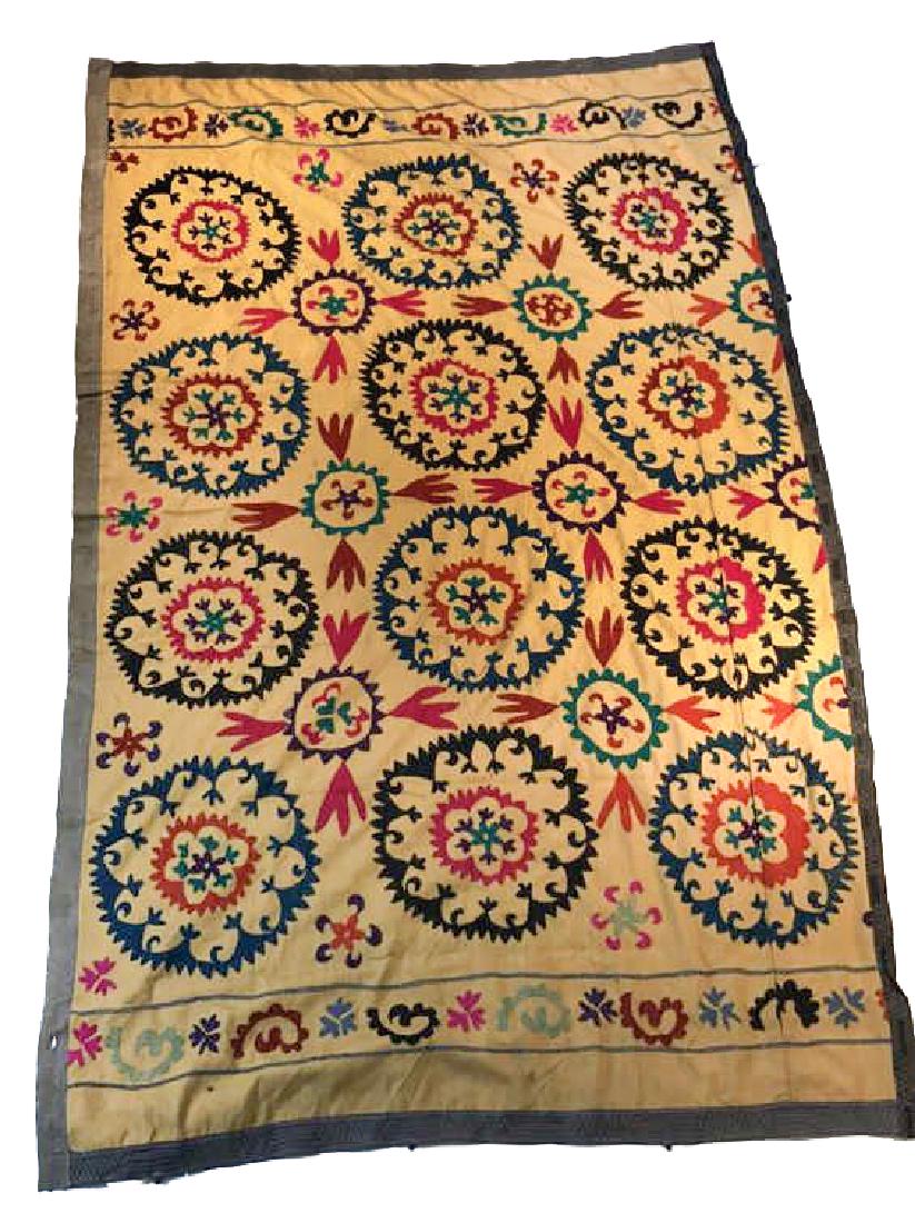 EMBROIDERED SUZANI TAPESTRY (1 of 8)