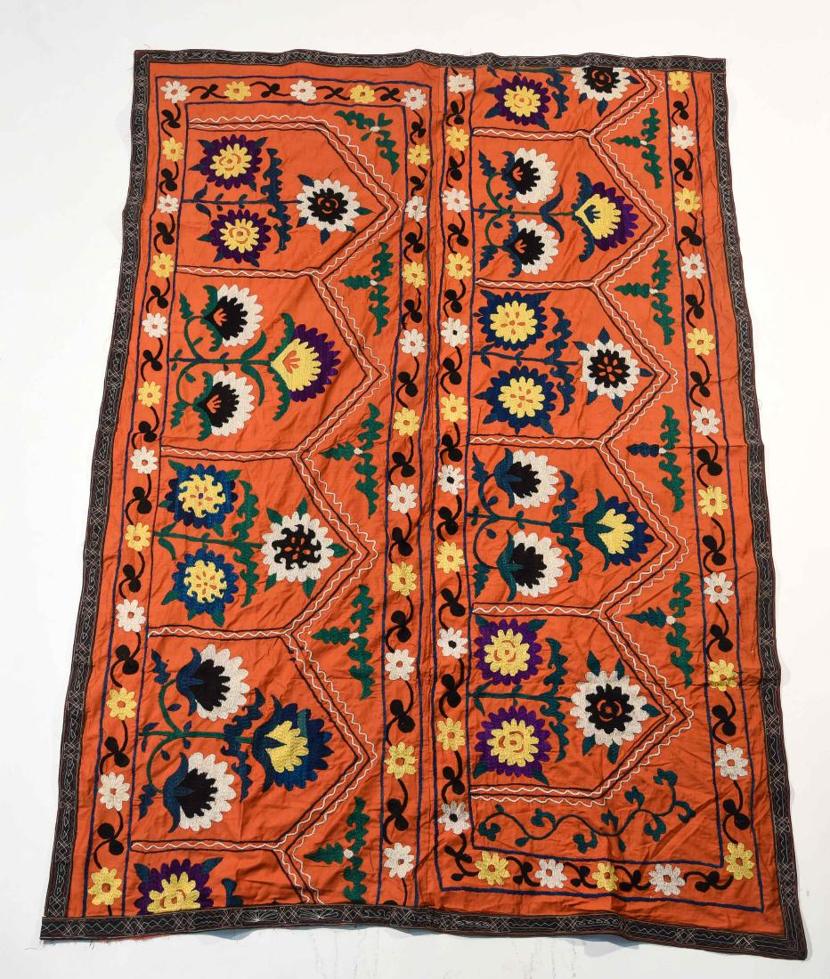 SILK EMBROIDERED WALL HANGING (1 of 8)