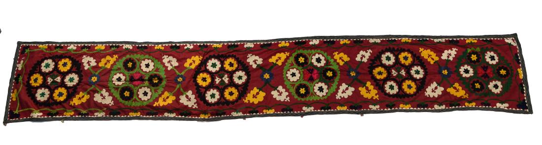 SILK EMBROIDERED SUZANI WALL RUNNER (1 of 8)