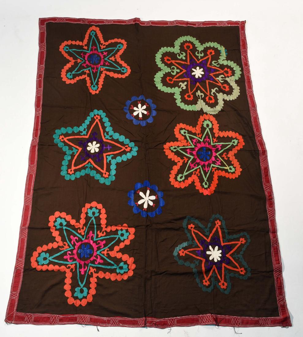 EMBROIDERED SUZANI WALL HANGING (1 of 9)