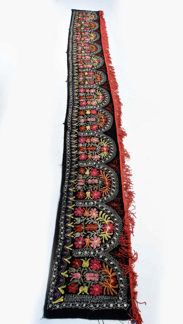EMBROIDERED SILK SUZANI WALL RUNNER (1 of 7)
