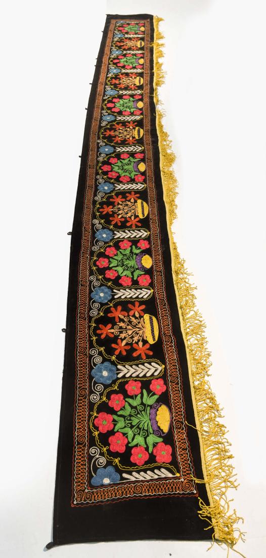 EMBROIDERED SILK SUZANI WALL RUNNER (1 of 8)