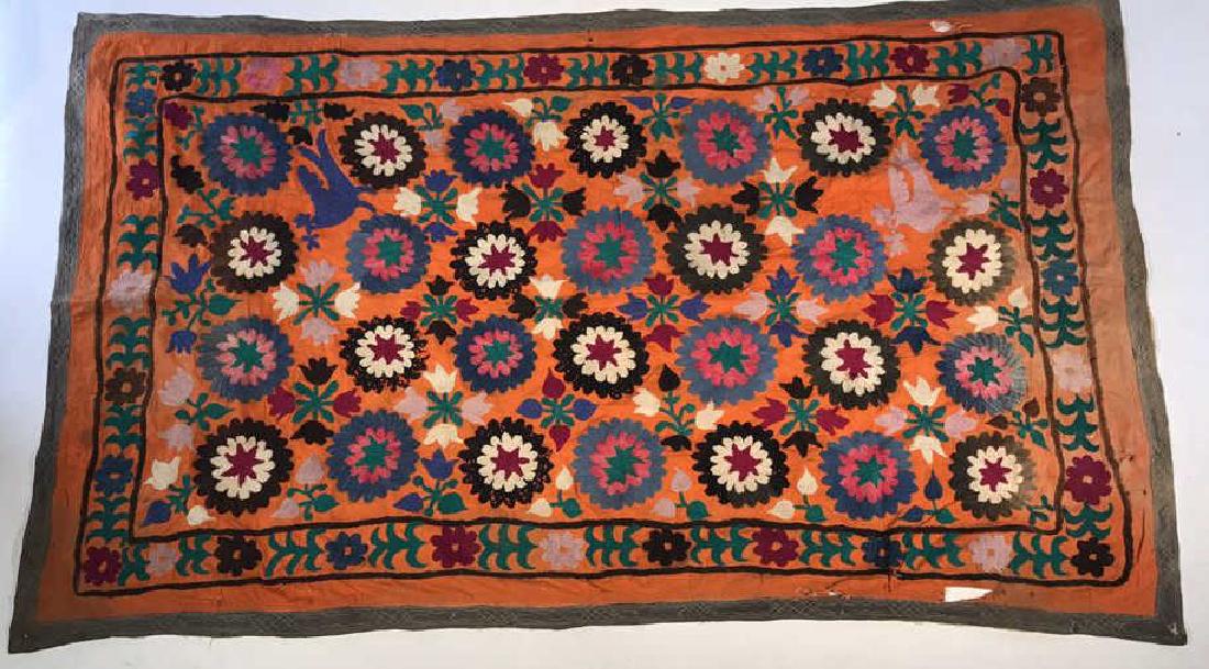 EMBROIDERED SUZANI WALL HANGING (1 of 10)