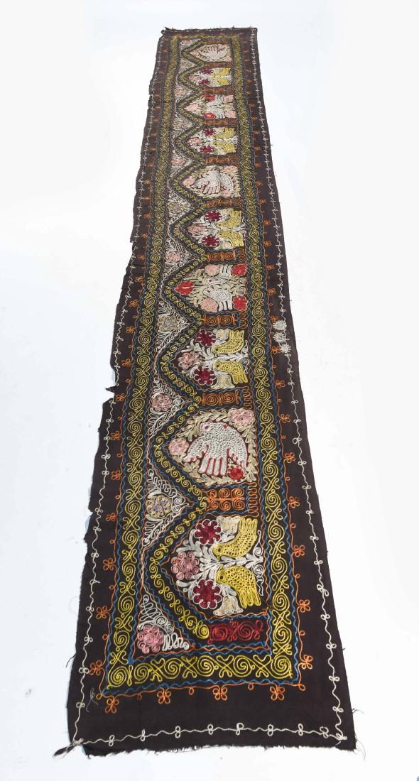 EMBROIDERED SILK SUZANI WALL RUNNER (1 of 10)